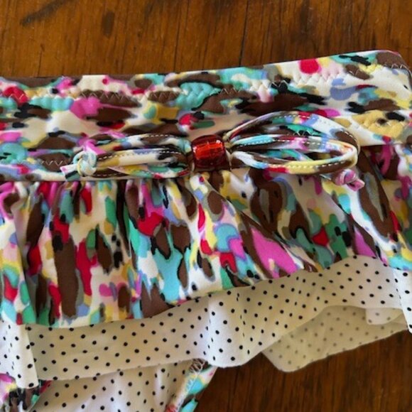 Vintage Betsey Johnson Skirted Bikini M - Picture 2 of 8
